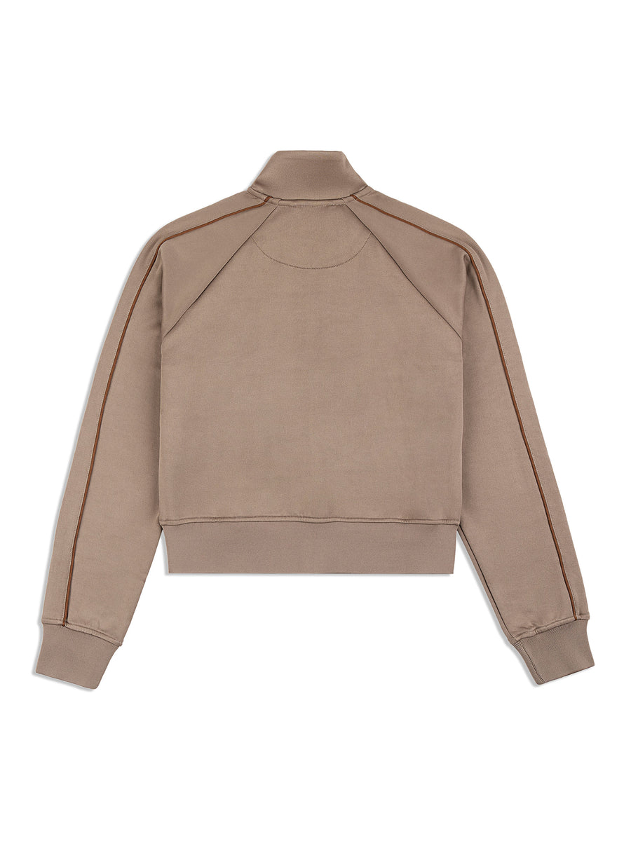 Miss Lioni Track Jacket- Taupe Grey