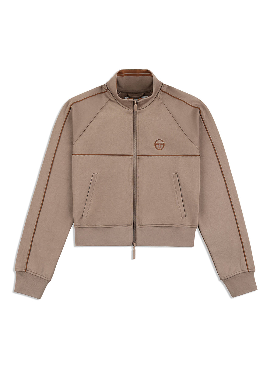 Miss Lioni Track Jacket- Taupe Grey