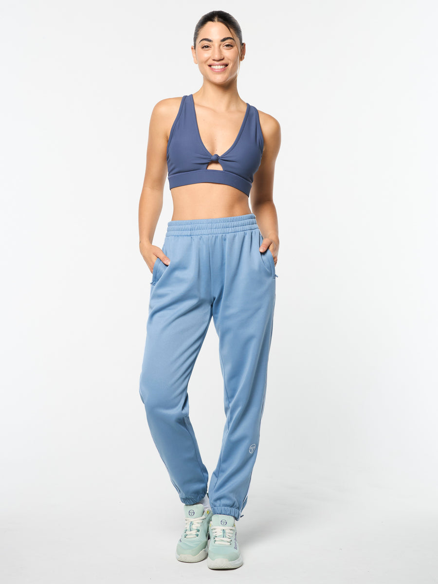 Miss Lioni Track Pant- Faded Denim