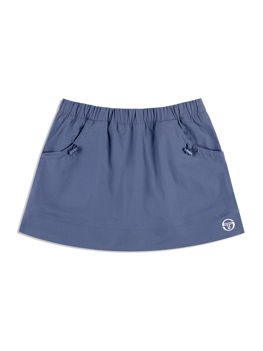 Aria Track Skirt- Blue Indigo