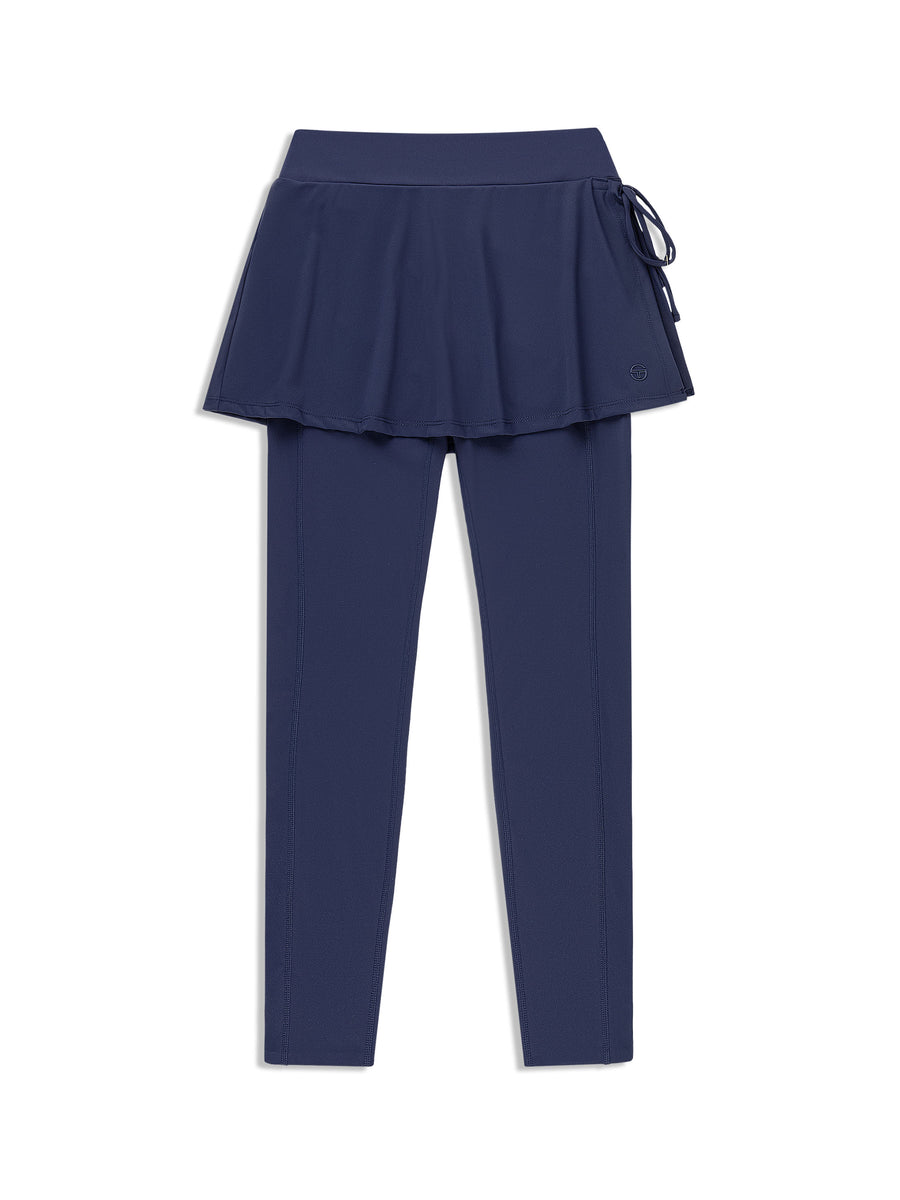 Delfina Leggings w/Skirt- Maritime Blue