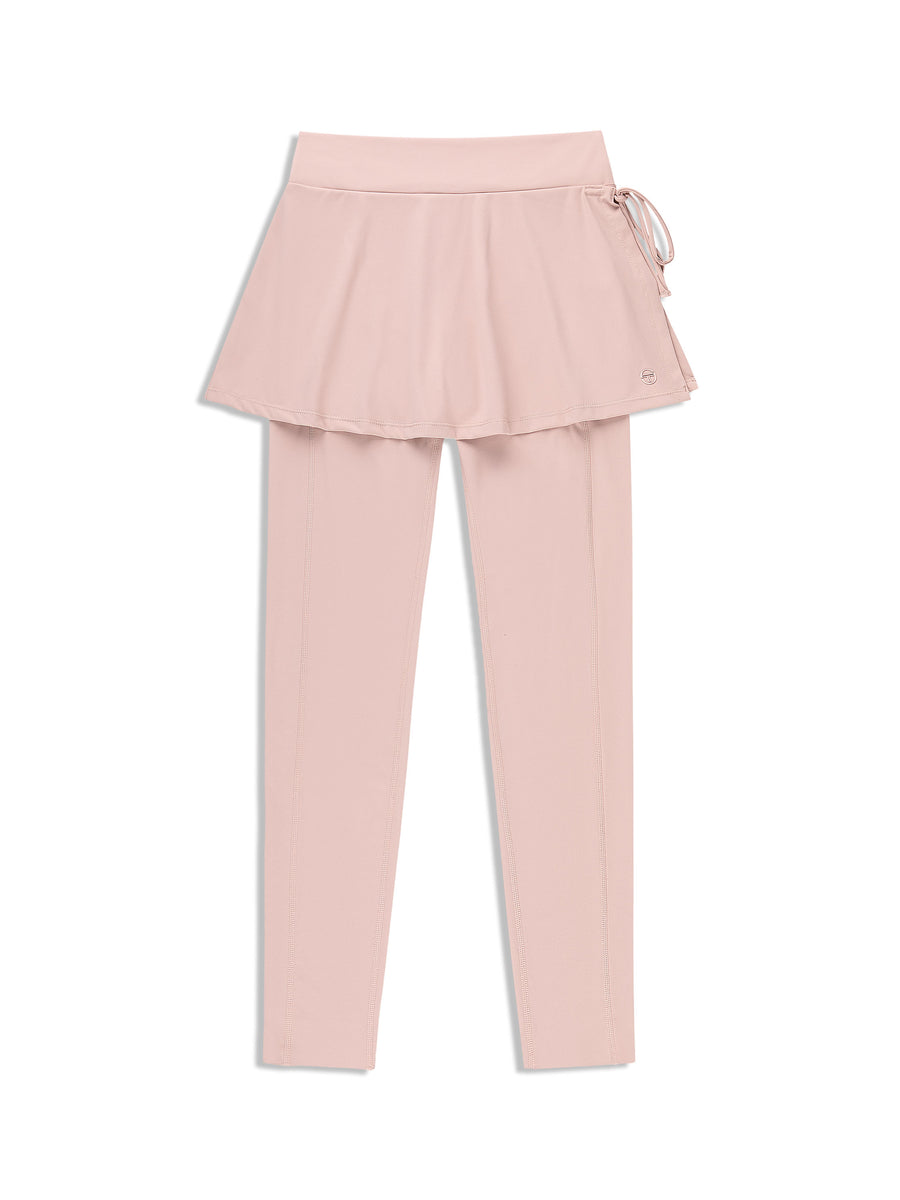 Delfina Leggings w/Skirt- Pale Mauve