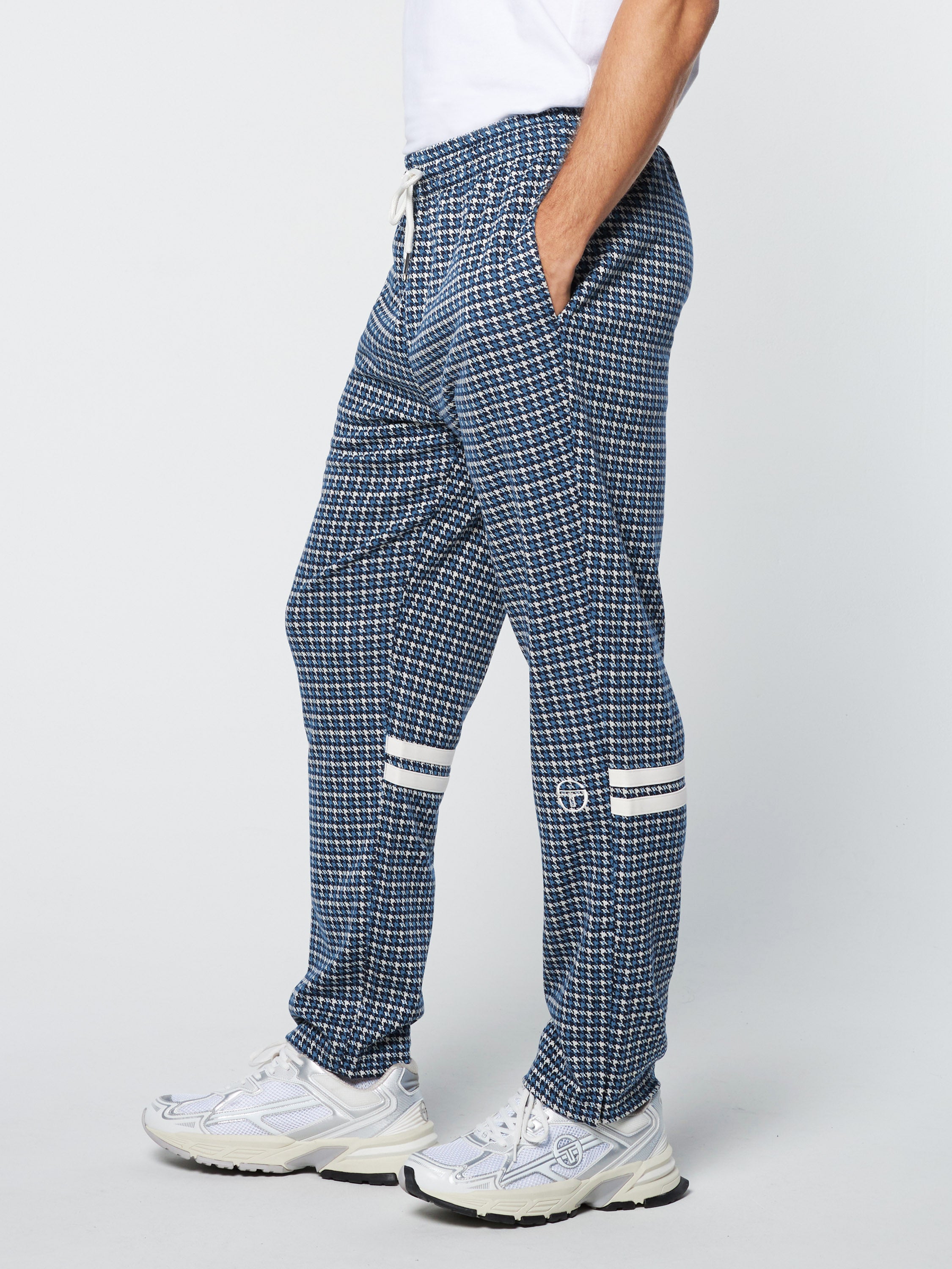 Dallas Houndstooth Track Pant- Maritime Blue – Sergio Tacchini