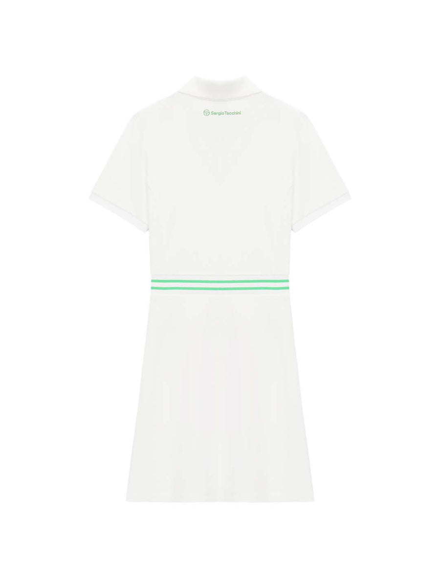 Essential Piqué Collar Dress- Off White