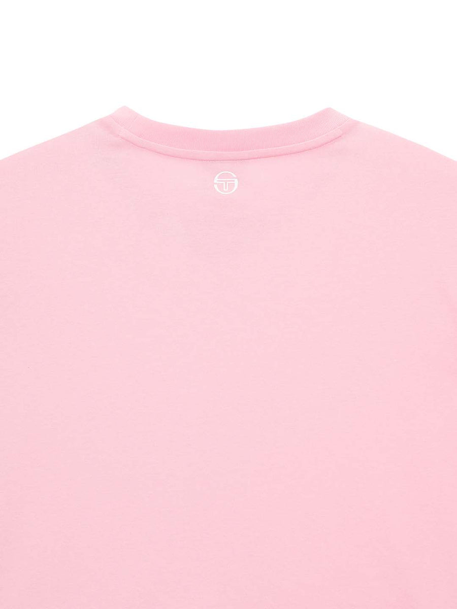 Daily Tuft Big Logo Crop T-Shirt- Light Pink