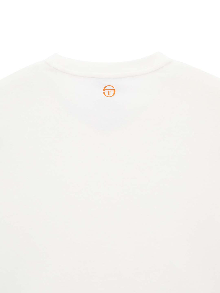 Daily Tuft Big Logo Crop T-Shirt- Off White