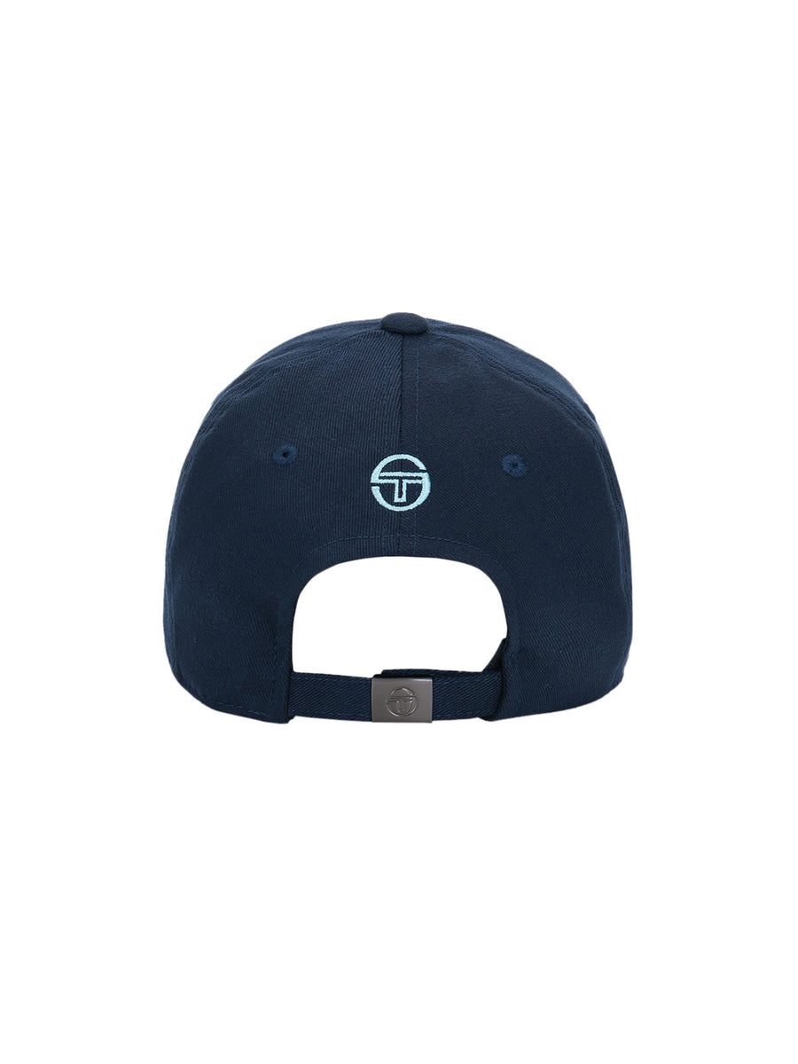 Fleece Embroidered Ball Cap-Navy