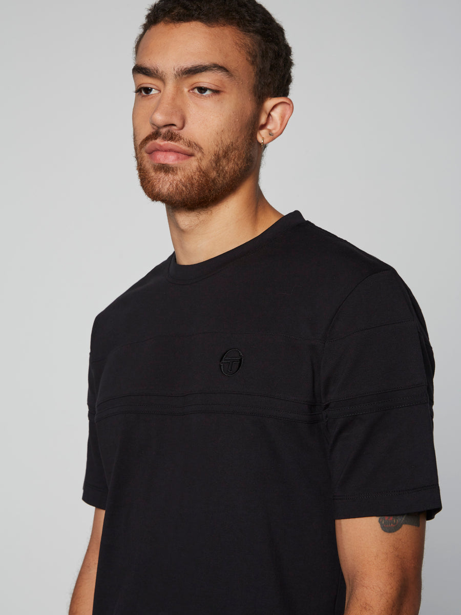 Damarindo T-Shirt- Black/ Black – Sergio Tacchini